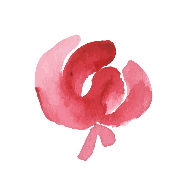 Flower icons isolated on white background. Logo sign design. Modern brush watercolor illustration. Vector illustration - Вектор, зображення