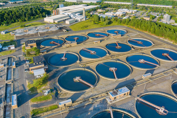 Wastewater treatment infrastructure the treatment facilities - Foto, Imagen
