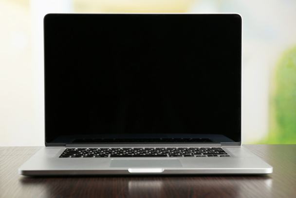 Laptop with blank screen - Fotoğraf, Görsel