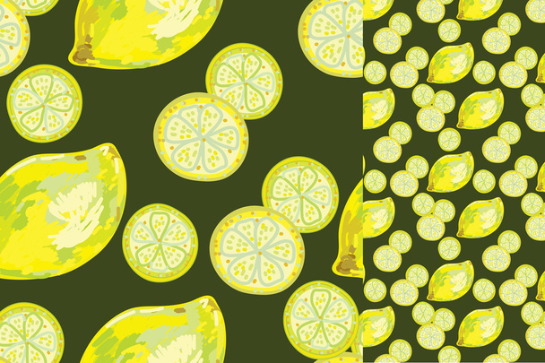 Lemon abstract seamless pattern - Vecteur, image
