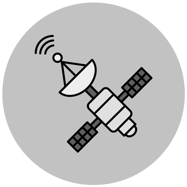 Satelliittiantenni. Web-kuvake
 - Vektori, kuva