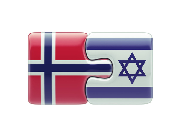 Norway Israel  Puzzle Concept - Foto, afbeelding