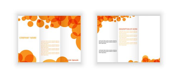 Printable flyer template. business flyer - Wektor, obraz