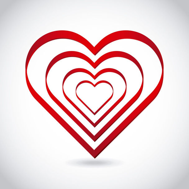 Corazón amor diseño
  - Vector, imagen