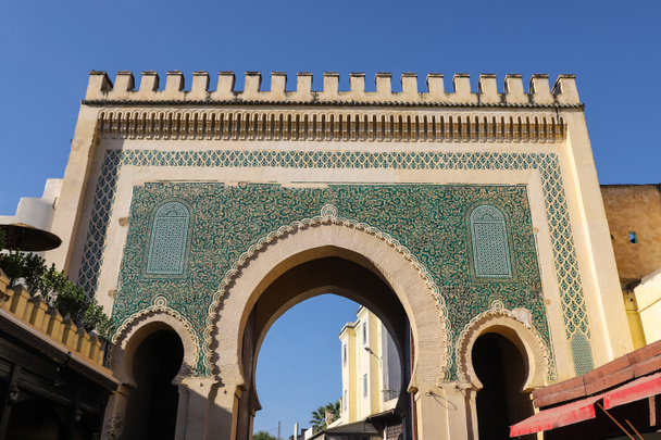 Blue Gate, Bab Bou Jeloud in Fez City, Morocco - Фото, зображення