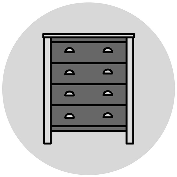 vector ilustración de icono de muebles - Vector, Imagen