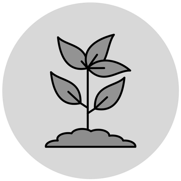 vektorová ilustrace ikony rostliny - Vektor, obrázek