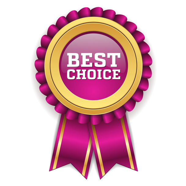 Фиолетовый значок лучшего выбора
 - Вектор,изображение