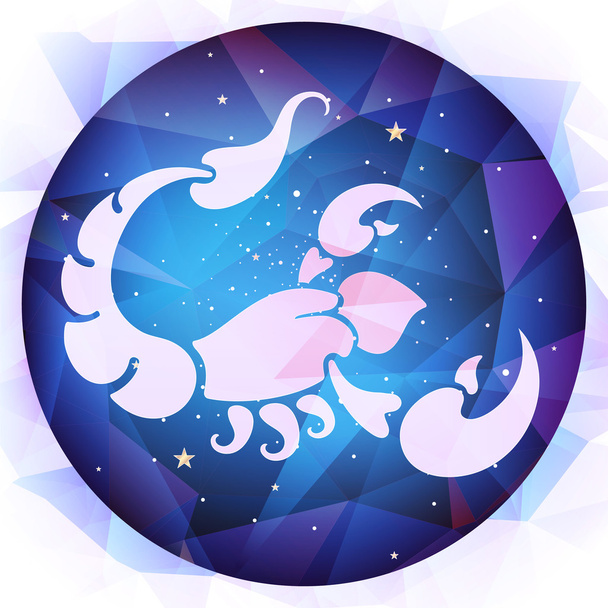 zodiac signs, vector illustration - Διάνυσμα, εικόνα
