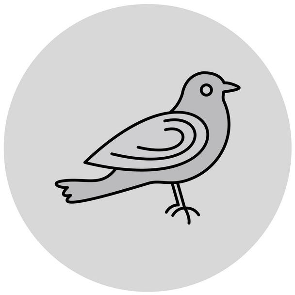sparrow. web icon simple illustration - Vector, Image