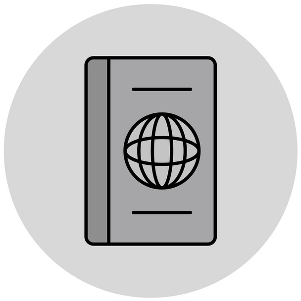 paspoort. web icoon eenvoudige illustratie - Vector, afbeelding