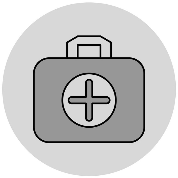 elsősegély doboz ikon. egyszerű illusztráció orvosi sürgősségi táska vektor ikonok web - Vektor, kép