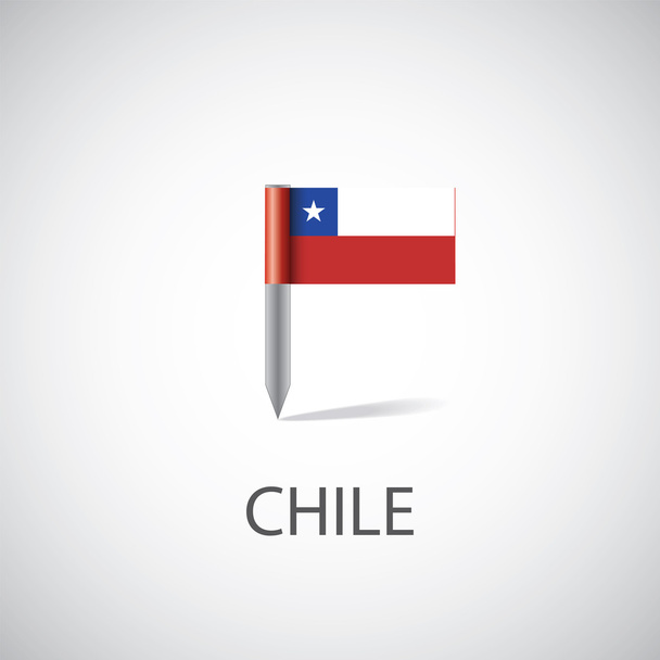 broche drapeau chili
 - Vecteur, image