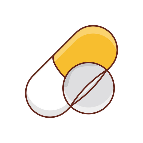 drugs vector illustration on a transparent background.Premium quality symbols.vector line flat icon for concept and graphic design. - Διάνυσμα, εικόνα