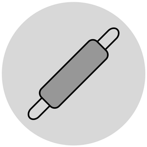 rolling pin icon. vector illustration - Vector, imagen