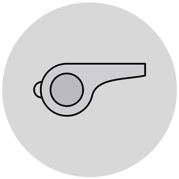 silbato icono vector ilustración - Vector, imagen