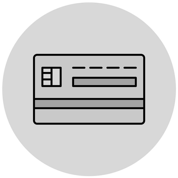 εικονίδιο φορέα πιστωτικών καρτών - Διάνυσμα, εικόνα