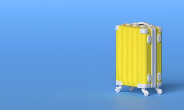 Image of suitcase 3DCG illustration - Φωτογραφία, εικόνα