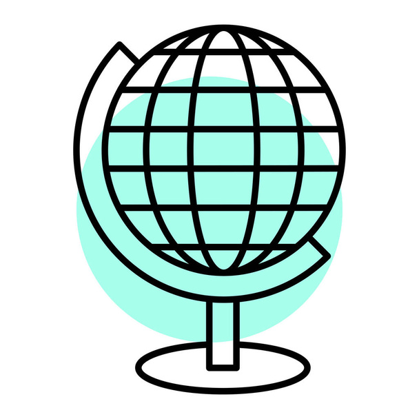 Globe pictogram vector illustratie - Vector, afbeelding