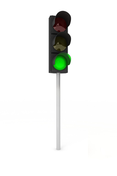 Zelená semafor - Fotografie, Obrázek