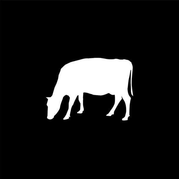 cows silhouettes - Vector, Image