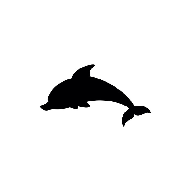 Springende Delfinikone - Vektor, Bild