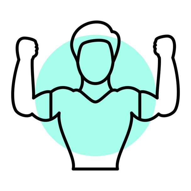 icône de fitness et d'exercice. décrire le sport et la santé. conception isolée. illustration vectorielle - Vecteur, image