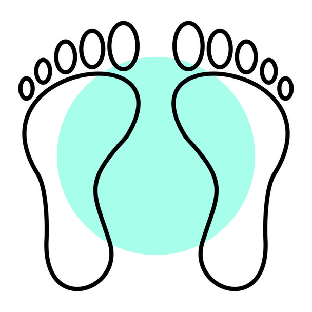 voetafdruk icoon. vectorillustratie - Vector, afbeelding