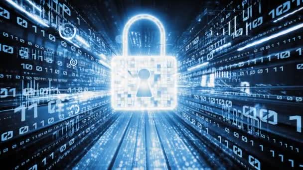 Cyber sicurezza e protezione dei dati online con software di crittografia sicuro tacito - Filmati, video