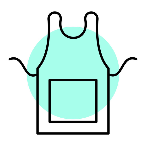 clothes icon. outline illustration of t shirt vector icons for web - Διάνυσμα, εικόνα