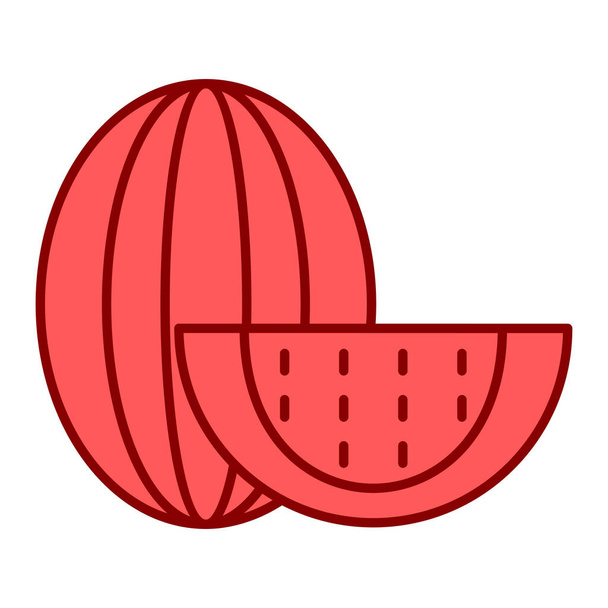 ícone de melancia. ilustração isométrica do vetor de fruta fresca. - Vetor, Imagem