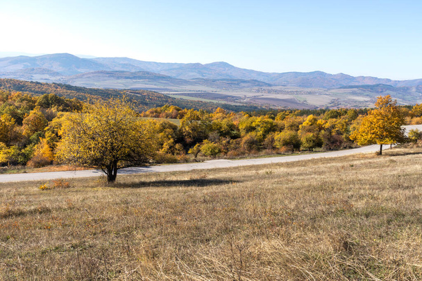 Paysage automnal de la montagne Cherna Gora (Monte Negro), région de Pernik, Bulgarie
 - Photo, image