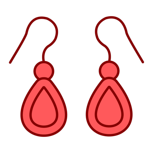 earrings icon. outline illustration of earrings vector icons for web  - Vector, Image