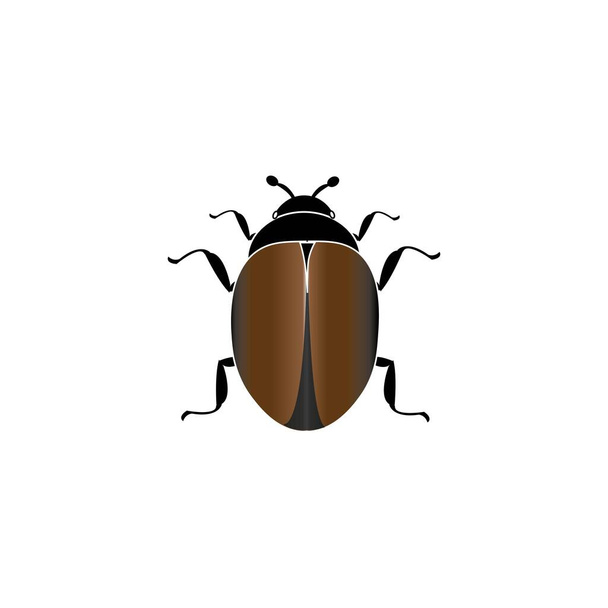 escarabajo icono logotipo vector diseño plantilla - Vector, Imagen
