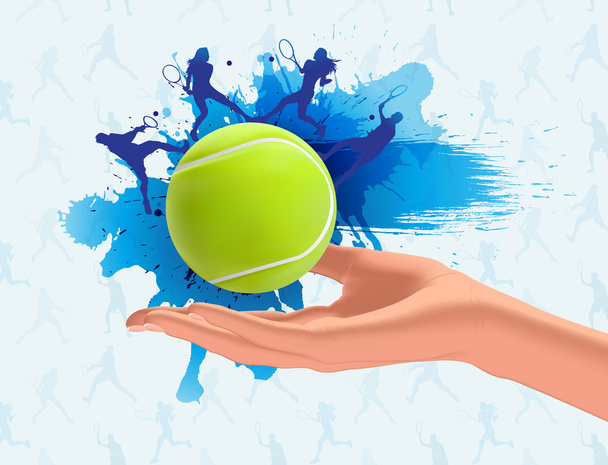 Tennis background - Vector, Image