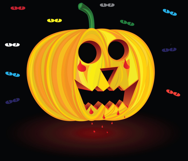 Calabaza de Halloween - Vector, imagen