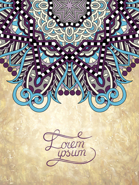 flower design on grunge background - Vector, imagen