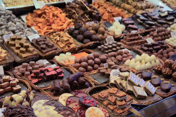 Montones de dulces de chocolate
 - Foto, Imagen