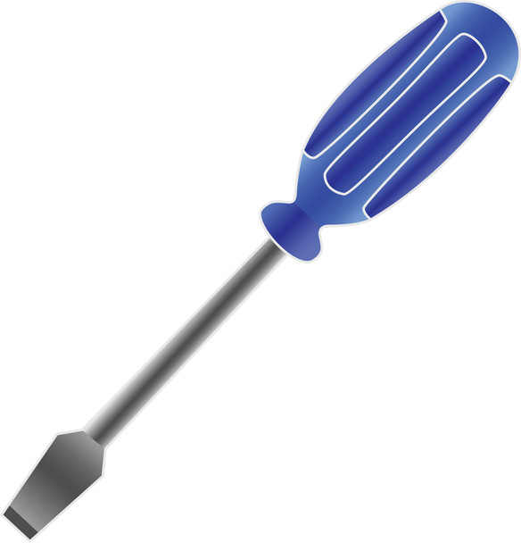 Ferramenta de chave de fenda lâmina plana
 - Vetor, Imagem