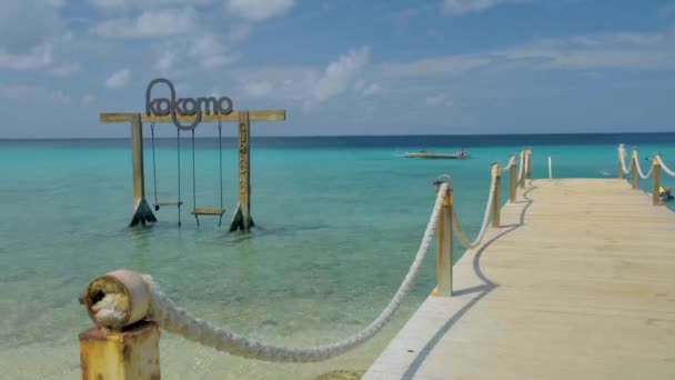 Curacao Caribbean Island, Kokomo Beach Widoki na karaibską wyspę Curacao - Materiał filmowy, wideo