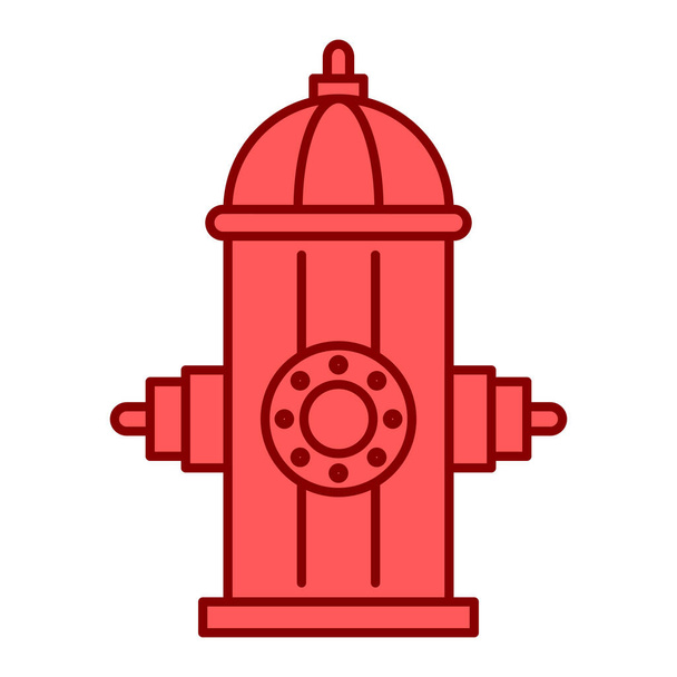 fire hydrant icon. outline illustration of extinguisher vector icons for web - Vector, Imagen