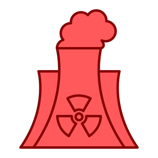Kernkraftwerk Symbol Vektor Illustration Grafik Design - Vektor, Bild