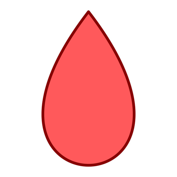gota de sangre icono vector ilustración diseño gráfico - Vector, imagen