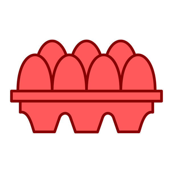 œufs dans une icône panier. illustration vectorielle - Vecteur, image