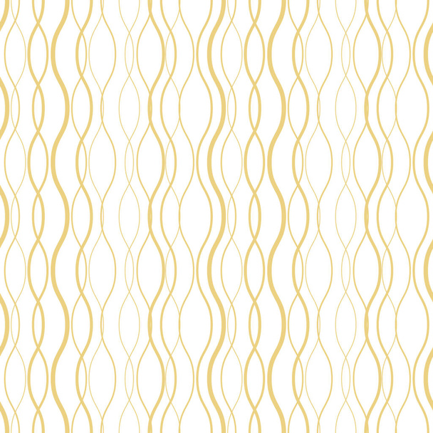 Patrón vectorial abstracto de oro y blanco, diseño elegante - Vector, imagen