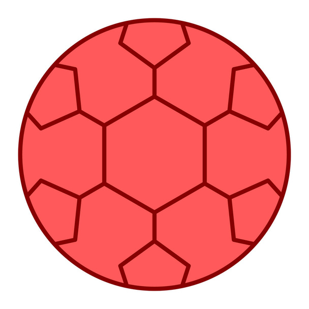 icône du ballon de football. contour football jeu vecteur bouton pour web design isolé sur fond blanc - Vecteur, image