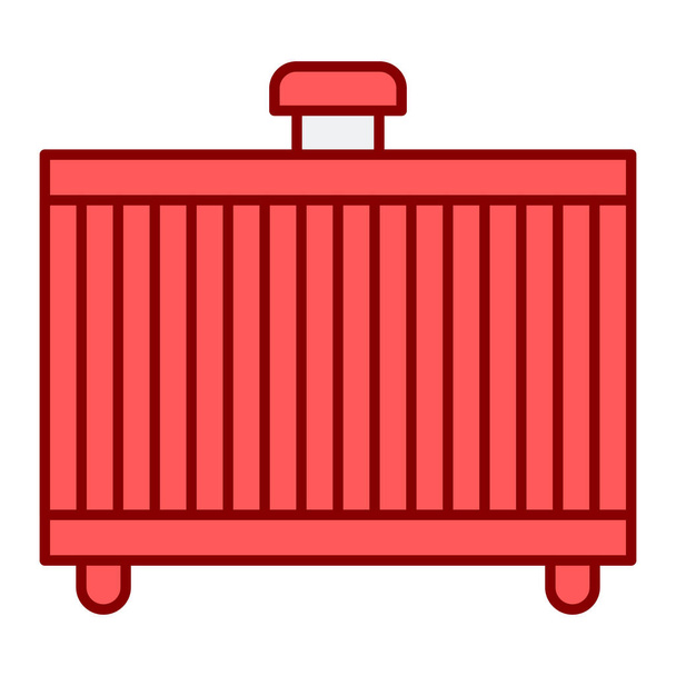 Frachtcontainer-Symbol. Cartoon Illustration von Lagervektorsymbol Bestandselementen für Web - Vektor, Bild