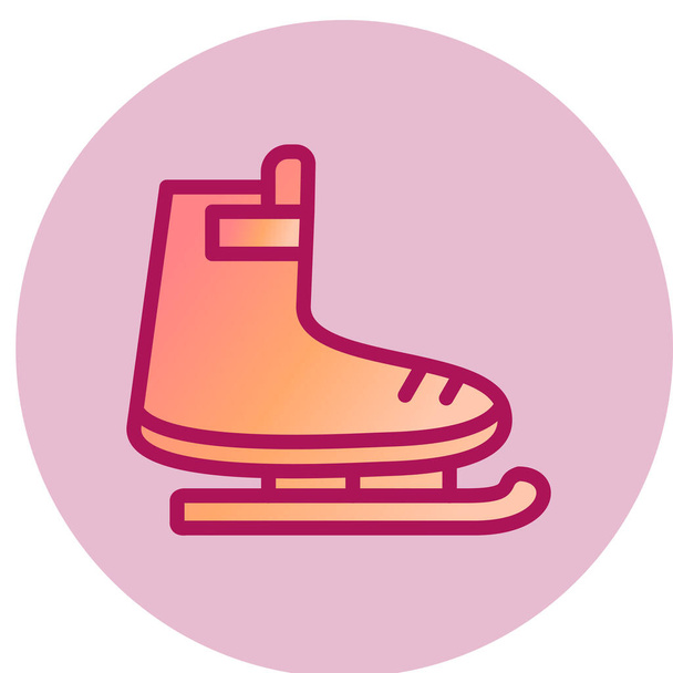 skate  icon. vector illustration - Vector, Image