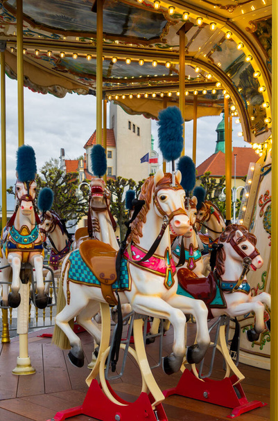 Shiny children's carousel with toys - Photo, Image