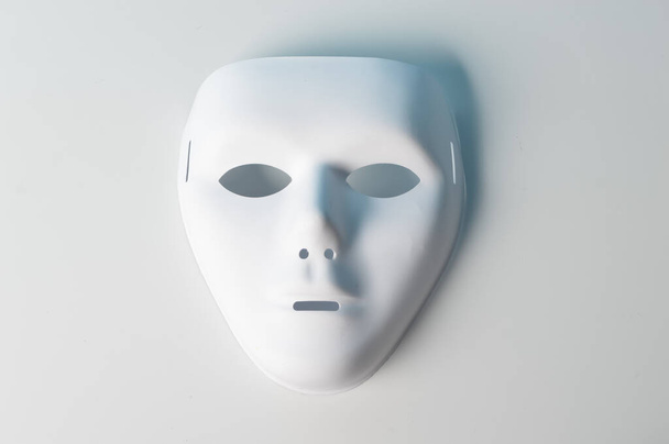 Anonymous mask isolated on a white background - Foto, Imagem